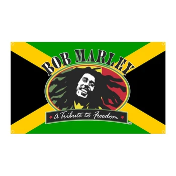 90x150 см Флаг на Боб Марли, Ямайски Реге С принтом от полиестер Банер за спалня или външна украса на Гоблен