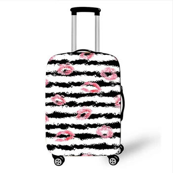 Дебели еластичен калъф за съхранение на багаж, секси дизайн на устата, чанта за багаж, подходящ за куфар с размери от 19 