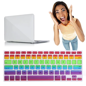 Силиконов калъф за клавиатура, защитен за Macbook 13 
