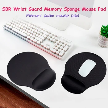 Черна подложка за мишка с поставка за китката, Противоскользящий геймърска подложка за мишка, Подложка за мишка, Аксесоари за клавиатура за PC, лаптоп