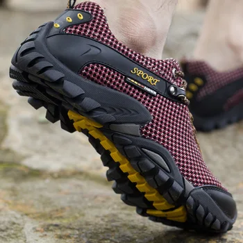 Мъжки обувки Планински обувки Мъжки Окото и Комфорт на открито Туристическа Туризъм обувки, Маратонки за мъже Тенис Masculinos Originais Zapatillas