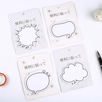 30 листа Корейски скъп диалогови облаци Стикери Кавайных бележник за водене на записки за момичета на Канцеларски материали за училището и офиса