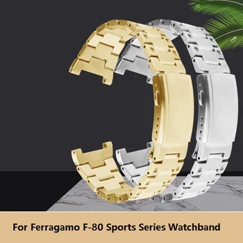 Каишка за часовник Ferragamo F-80 Sports Series с мъжки гривната, твърди каишка от неръждаема стомана, 26 мм, подарък инструменти
