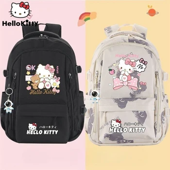Sanrio Hello Kitty Раница Star Жена С Голям Капацитет Сладко Сладко Училище Раница За Учениците Аниме Естетика Kawai Модерна Чанта През Рамо