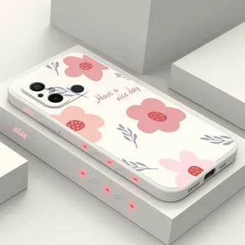 Силиконов калъф за телефон Flower Waves за Xiaomi Redmi 12C 10 9T 9 12 10В 10A 9А 9В A1 11A Калъф