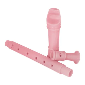 Звукозаписна система ABS, флейта за начинаещи, детска музика, която свири на духови инструменти (розов)