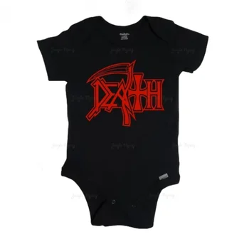 Детски гащеризон, детски дрехи със записи на Death Row Records, дрехи за обяви за бременност Art Born Death Metal
