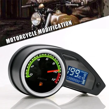 AU04 -LCD Километраж Мотоциклет Замени Цифров Скоростомер RPS Hawk Универсални Датчици