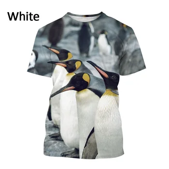 Гореща разпродажба 2022, Тениска с изображение на привлекателен пингвин за мъже и жени, Ежедневни Модна Тениска с животни на Антарктическия полюс, топ в стил харадзюку