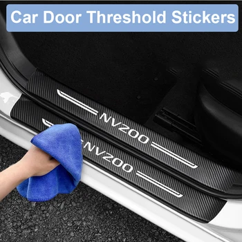 Автомобилен стайлинг за Nissan NV200 Стикер с логото на прага на вратата, Защищающая от надраскване, Водоустойчив етикети, Тампон на прага, Защитно фолио, Аксесоари