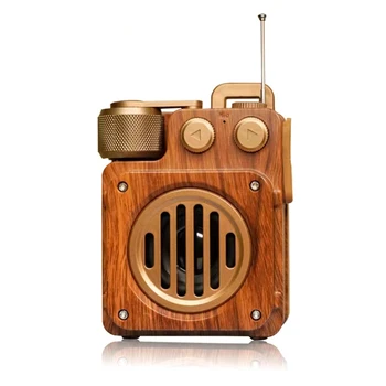 Ретро-радио, Bluetooth-високоговорител, чист звук, безжичен преносим ретро-говорител за кухненски маси със старомодния стил, лесен за използване