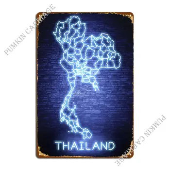 Тайланд Банкок Метална табела Дизайн Гараж Пещера Домашна стена на Пещерата Лидице знак Плакат