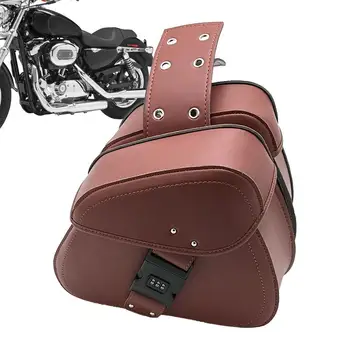 Странична чанта за мотоциклет, водоустойчив Триъгълна странична чанта за багаж чанта за инструменти за мотоциклет, водоустойчив Задната чанта за мотор, мотоциклет