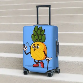 Калъф за куфара с участието на ананас с мил характер, защита от круизната пътуване, полезни аксесоари за отдих и багаж