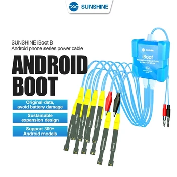 Захранващ кабел SUNSHINE IBOOT B спк стартира строителни Android С Защита от Претоварване на работен ток И Напрежение, Вградена Тестова Линия, Инструменти За Ремонт на Смартфони