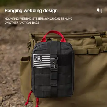 Градинска аптечка за първа помощ, тактическа чанта Molle, военна поясная чанта EDC, ловно туристическа чанта за оцеляване при извънредни ситуации