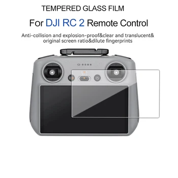 Закалено Стъкло 9H за DJI Mini 4 PRO/AIR 3 с Дистанционно Управление, Защитно Фолио за Екрана DJI RC Drone, Аксесоари за Защитно Стъкло Филм