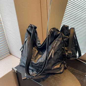 Дамска чанта 2023 Модерна дамска чанта през рамо с голям капацитет Универсална лесна чанта през рамо Ретро преносими Ежедневни дамски чанта