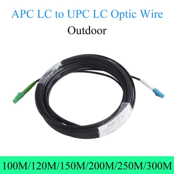 Оптичен Разклонител UPC LC към APC LC Однорежимный 1-жилен Външен Преобразовательный кабел, 100 М/120 M/150 M/200 М/250 М/300 М Оптичен кабел