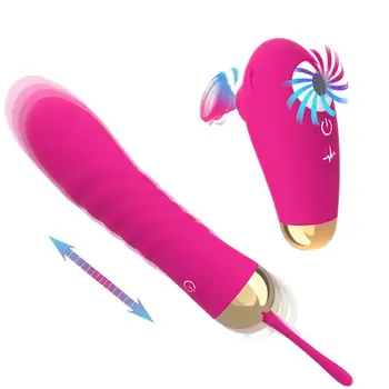 Секс-играчка Rose, подходящ за стимулация на точката G на клитора, жената с вибратор, 10 режима на вибрации, масажът пръчка за по-бързо достигане на оргазъм.