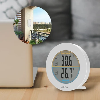 Digital alarm clock, безжичен влагомер, термометър, часовници с LCD дисплей за показване на времето, тенис на Cloc, директна доставка