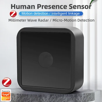 Sasha ZigBee Smart PIR Сензор Присъствието на човек Micro-motion Detect Сензор за Движение на човек Smart Life Control Работи с ZigBee Портал