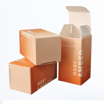 Индивидуален продукт обичайната луксозна бяла картонена кутия кутия за опаковане на козметични продукти за грижа за кожата Екологична опаковка червило за нокти poli