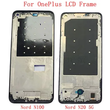 Средната Рамка LCD Рамка Пластинчатая Панел на Шасито Корпус За Телефон OnePlus Nord N20 5G в n100 N10 резервни Части За Ремонт на Метални LCD Рамка