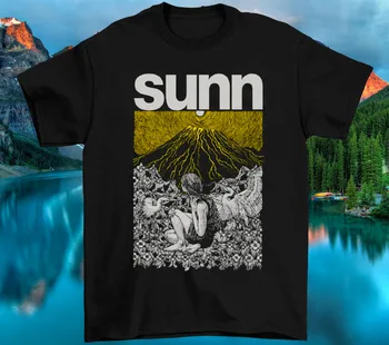 Тениска Sunn O SUNN, мъжки памучен тениска, черно zz1042