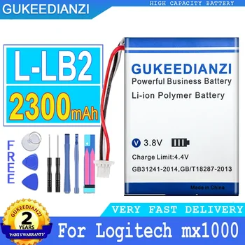 Батерия GUKEEDIANZI L-LB2 LLB2 за Logitech, Безжична мишка, Батерия с голям капацитет за MX 1000, M-RAG97, 2300 mah