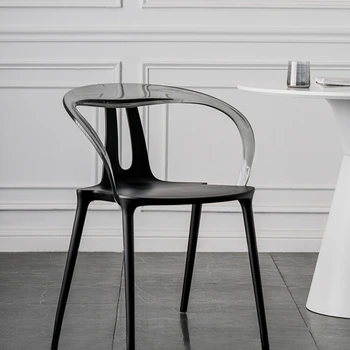 Скандинавските Акрилни Прозрачни Трапезни столове с Ергономична Кухня с Трапезария столове за ресторант, Мебели за дома на балкона в хола Cadeira