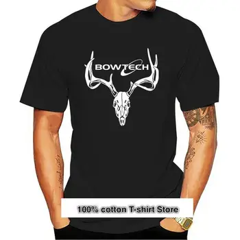 Camiseta negra Bowtech de новак con arco, camisetas de regalo para hombres, camisetas divertidas de talla S-3XL