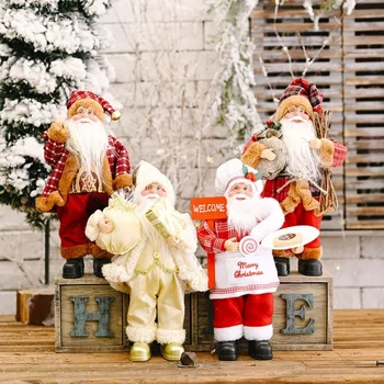 Коледна украса, Дядо Коледа, Статуетка на Дядо Коледа кукла на Дядо Коледа, Кукли за партита, за Коледното парти
