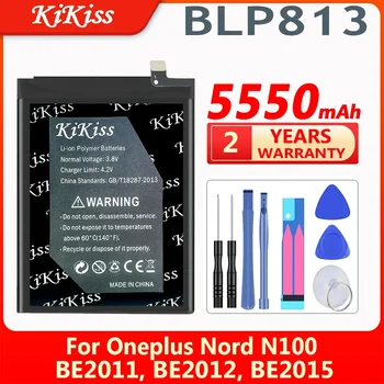 KiKiss 5550 ма Взаимозаменяеми Батерия BLP813 за One Plus Oneplus Nord в n100 BE2011, BE2012, BE2015