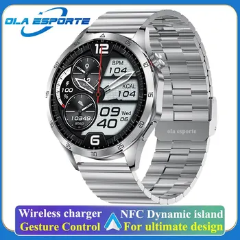 За Huawei Ultimate Design Бизнес Смарт часовници Amoled за Мъже И Жени GT4 Max Sport NFC SmartWatch ChatGPT Bluetooth Покана Compass