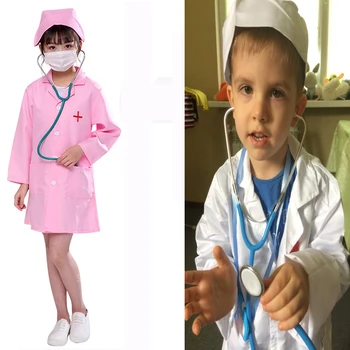 Детски болнични костюми за cosplay, хирургически комплекти, детски играчки, детски костюми за Хелоуин за малки момичета и момчета, карнавальная облекло за партита.