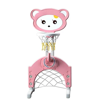 Баскетболно поставка за деца с анимационни котка: идеален център, активен отдих в закрито 3 в 1
