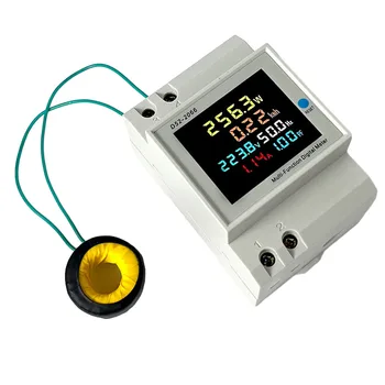 Цифров LCD волтметър Вграден или външен трансформатор за ток Амперное напрежението Честотен монитор