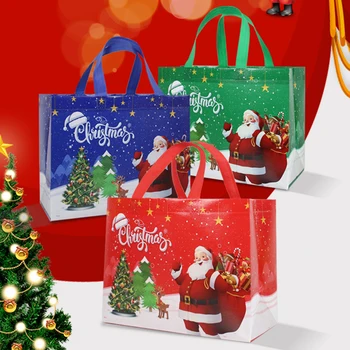 Чанта за съхранение на Коледни подаръци Тъканни опаковки за бонбони, сладкиши, закуски, опаковъчна хартия Събитие Дядо Коледа Парти Пролетен фестивал