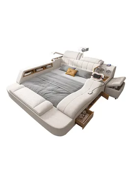 Тъканта легло с технологията Tatami, без пране в основната спалня и многофункционален масажен проектор в съвременен стил минималистичном