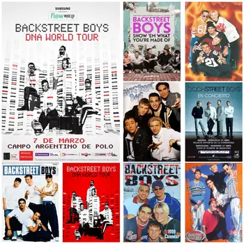 Плакат на певицата Backstreet boys, платно, декоративно изкуство и стенен принт, модерни постери за декор на семейната спалня