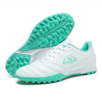 Мъжки футболни обувки Turf, професионални улични мини дишащи футболни обувки TF дантела за летните тренировки в дъждовен ден на открито