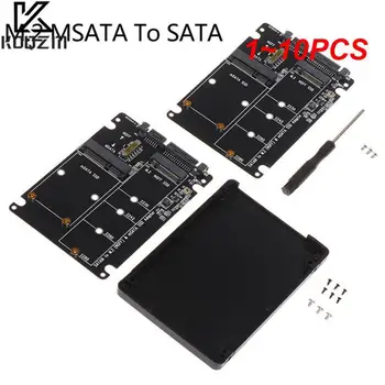 1-10 бр. 60 gbps до M2 NGFF SATA SSD MSATA SSD адаптер MSATA за SATA M. 2 Такса адаптер за твърд диск NGFF за SATA