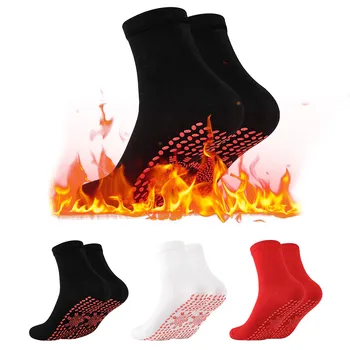 Чорапи с подгряване, самонагревающиеся Зимни дишащи топли чорапи памук унисекс за каране на ски на открито, топли зимни самонагревающиеся чорапи 5G