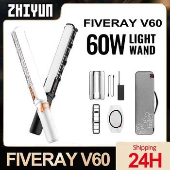 ZHIYUN FIVERAY V60 LED Stick Photography Light 60W 2700K-5500K Дръжка за Регулиране на Видео сигнал Студийная Фотолампа с Led Екран
