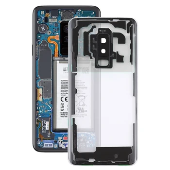 За Samsung Galaxy S9 +/G965F G965F/DS G965U G965W G9650 Прозрачно Задната част на капачето на батерията Отделение с Капак на Обектива на Камерата