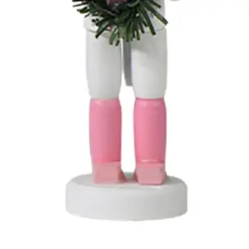 5шт Украшения във формата на Щелкунчика Декор на работния плот Преносим Универсален Подарък за празника на Традиционните Декоративни Фигурки Коледната Кукла