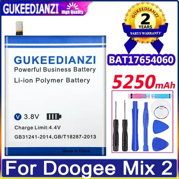 5250 ма BAT17654060 Батерия За смартфон Doogee Mix 2 Mix2 Batteria + безплатни инструменти