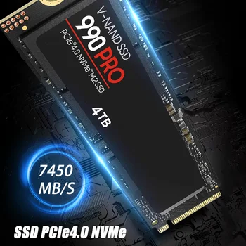 Твърд диск 990 PRO SSD 4 TB И 2 TB 1 TB PCIe4.0 NVMe M. 2 2280 SSD Слот Вътрешен Твърд Диск 7450 MB/s. За вашия десктоп на лаптопа PS5