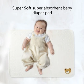 Непромокаема подложка за смяна на пелени за новородено, за многократна употреба и подложка за памперси за новородено, памучен възглавница за смяна на пелени, дъска възглавница